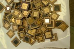 Ceramic Cpu Processor Gold Scrap